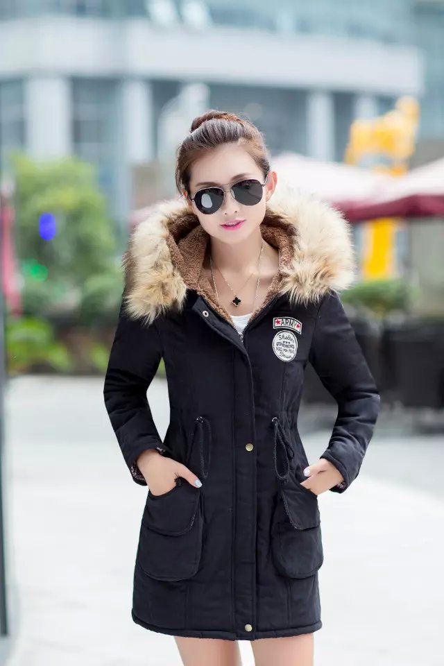 PreOrder - เสื้อกันหนาวแฟชั่นเกาหลี ข้างในเป็นขนสัตว์ มีHood ขนเฟอร์ สี : ดำ / แดง / เขียวทหาร / เขียวอ่อน / น้ำเงิน / ชมพูอ่อน / ส้ม / ชมพูเข้ม