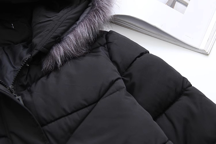 2324-0046 เสื้อกันหนาวบุนวมไซส์ใหญ่ Hood เฟอร์ ครบ