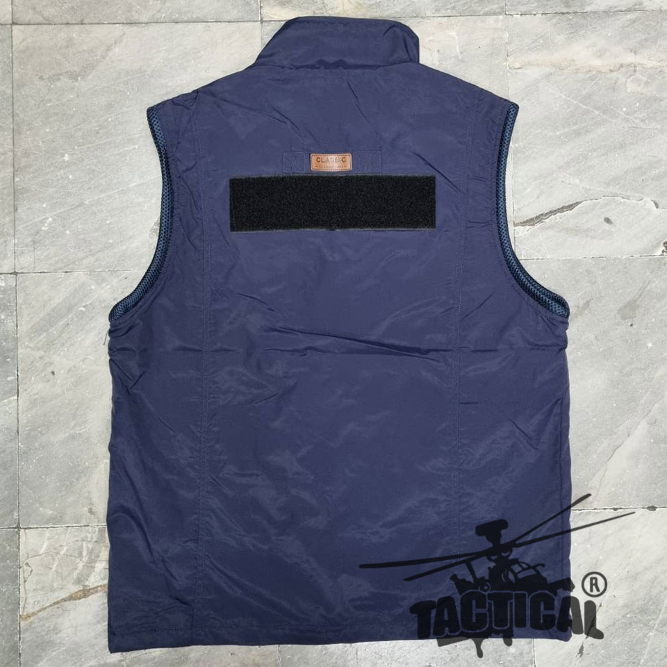 เสื้อกั๊กหน่วยงานราชการ กระเป๋าเยอะ ตีนตุ๊กแก (4 สี)