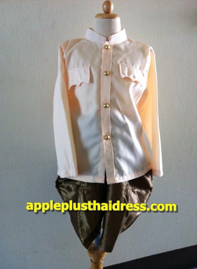 T85 เสื้อราชประแตน+โจงกระเบนไหมทอง