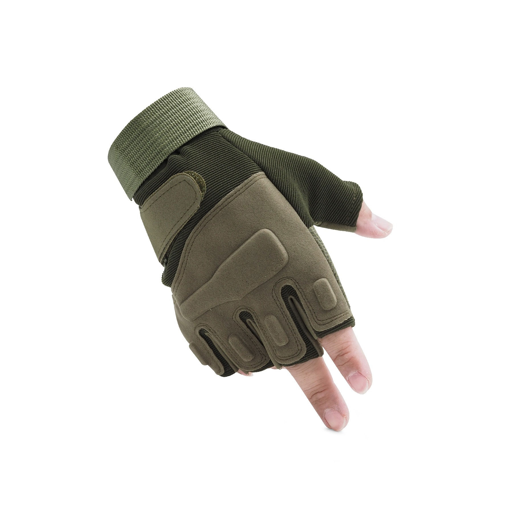 ถุงมือครึ่งนิ้ว ทรง Blackhawk