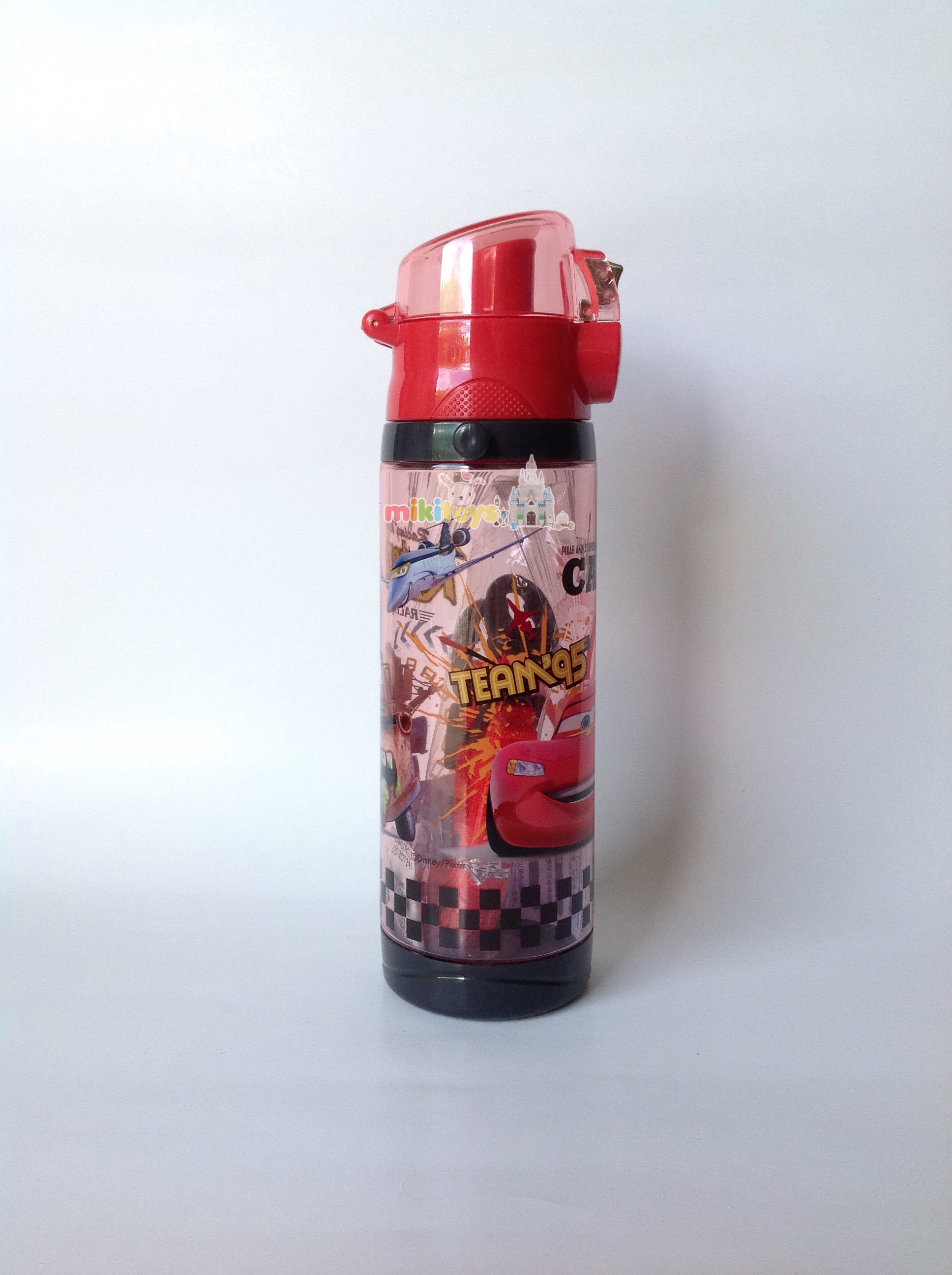 กระติกน้ำลายรถแข่ง คาร์ Disney Cars McQueen RED *BPA Free ปลอดภัย รุ่นยกดื่ม