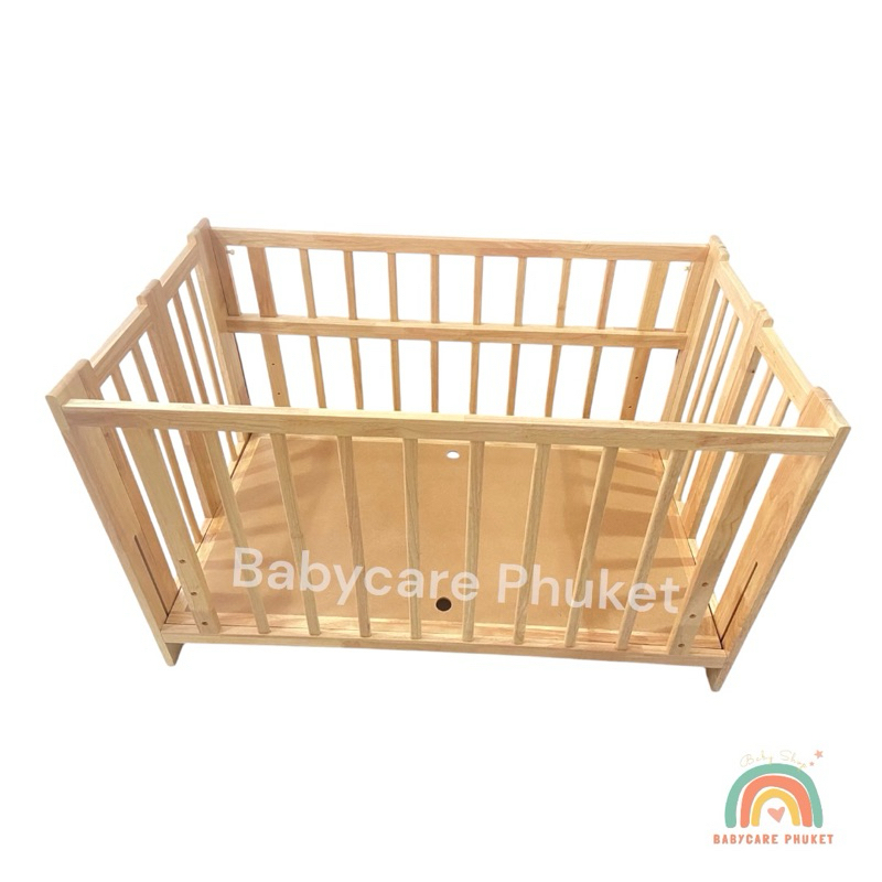 Folding Baby Cot เตียงไม้พับได้