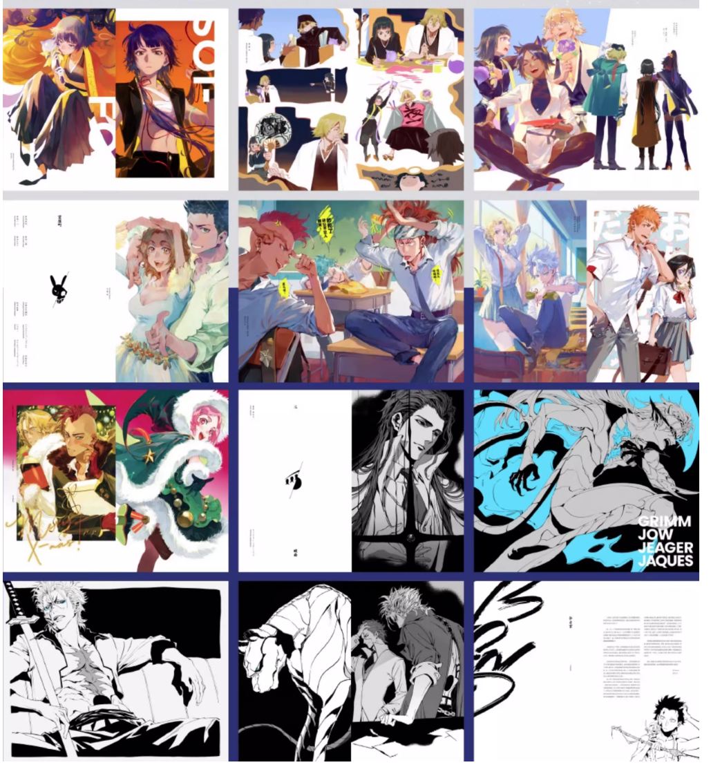 BOND หนังสือภาพรวมภาพแฟนอาร์ทจากเรื่อง บลีซ เทพมรณะ