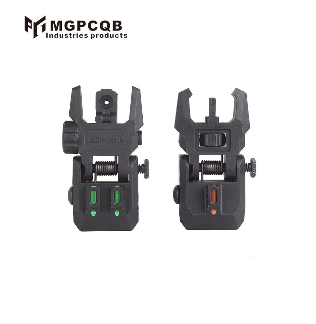 ศูนย์หน้า-หลังพับได้ พลาสติก ยี่ห้อ MGPCQB รุ่น Armor Gen 2 เรืองแสง