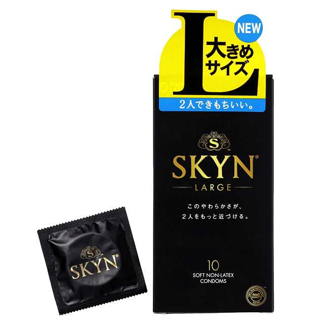 FUJILATEX SKYN LARGE ถุงยางอนามัย สกินน รุ่น ใหญ่ ขนาด 56mm 1กล่อง จากประเทศญี่ปุ่น 10 ชิ้น
