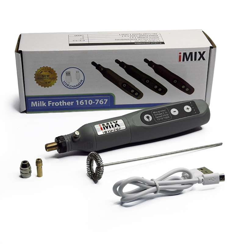 เครื่องตีฟองนม imix USBชาร์ต 3.7V-3000-14000rpm รหัส 1610-767