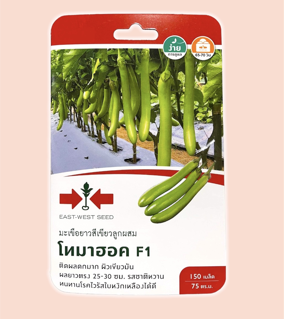 ศรแดง มะเขือยาว โทมาฮอค (150 เมล็ด)