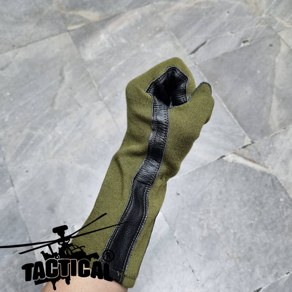 (SALE) ถุงมือนักบิน Nomex (Leather + Fabric Glove)