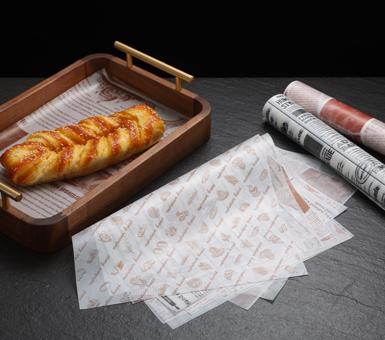 กระดาษไขรอง-ห่ออาหาร ขนาด 28x38 ซม. แพ็ค 50-100 ชิ้น