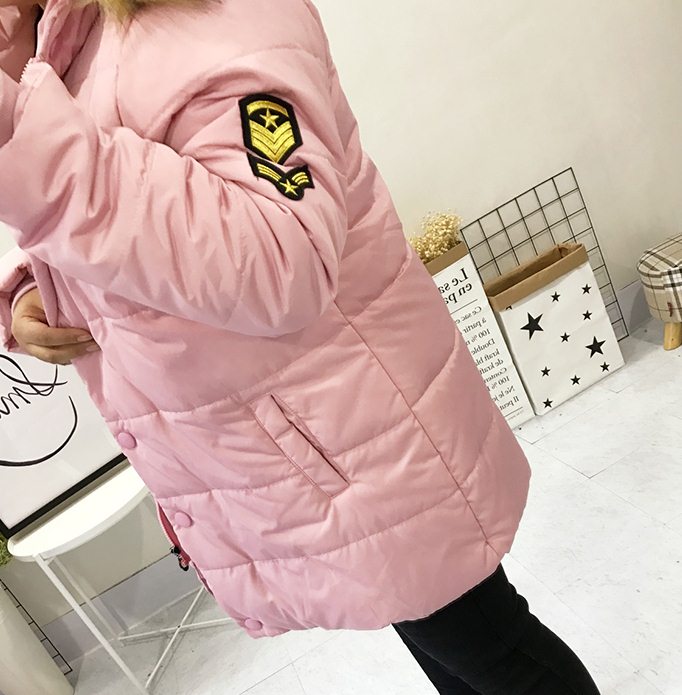 PreOrderคนอ้วน - เสื้อกันหนาว แจ๊คเก็ตบุนวม มี Hood ขนเฟอร์ ไม่หนา สี : เทา / ดำ / ชมพู / เขียว