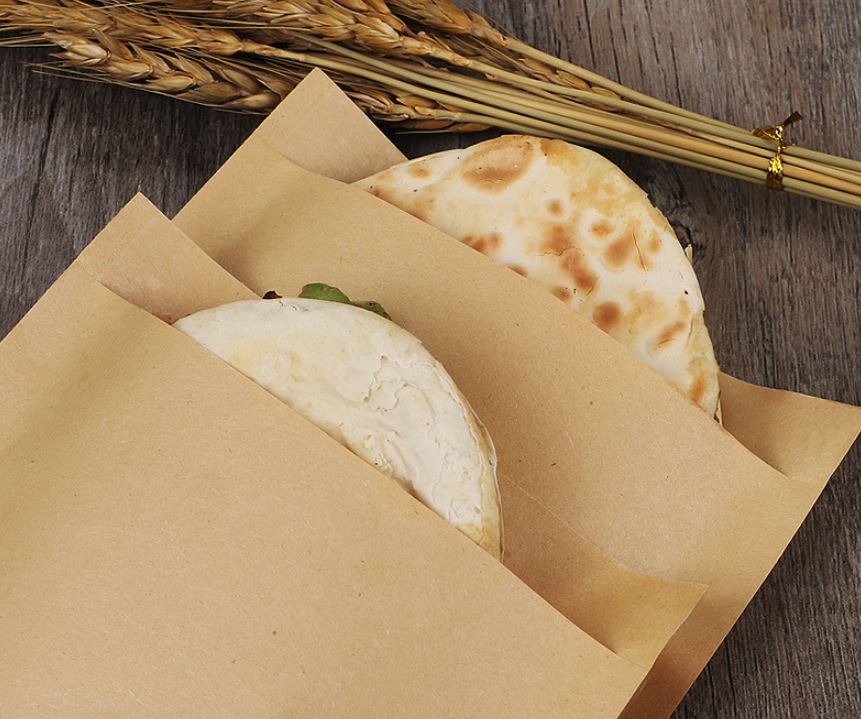 ซองกระดาษเคลือบกันน้ำ-น้ำมัน Food Grade สำหรับใส่อาหารทอด-อบ-ย่าง แพ็ค 100 ชิ้น