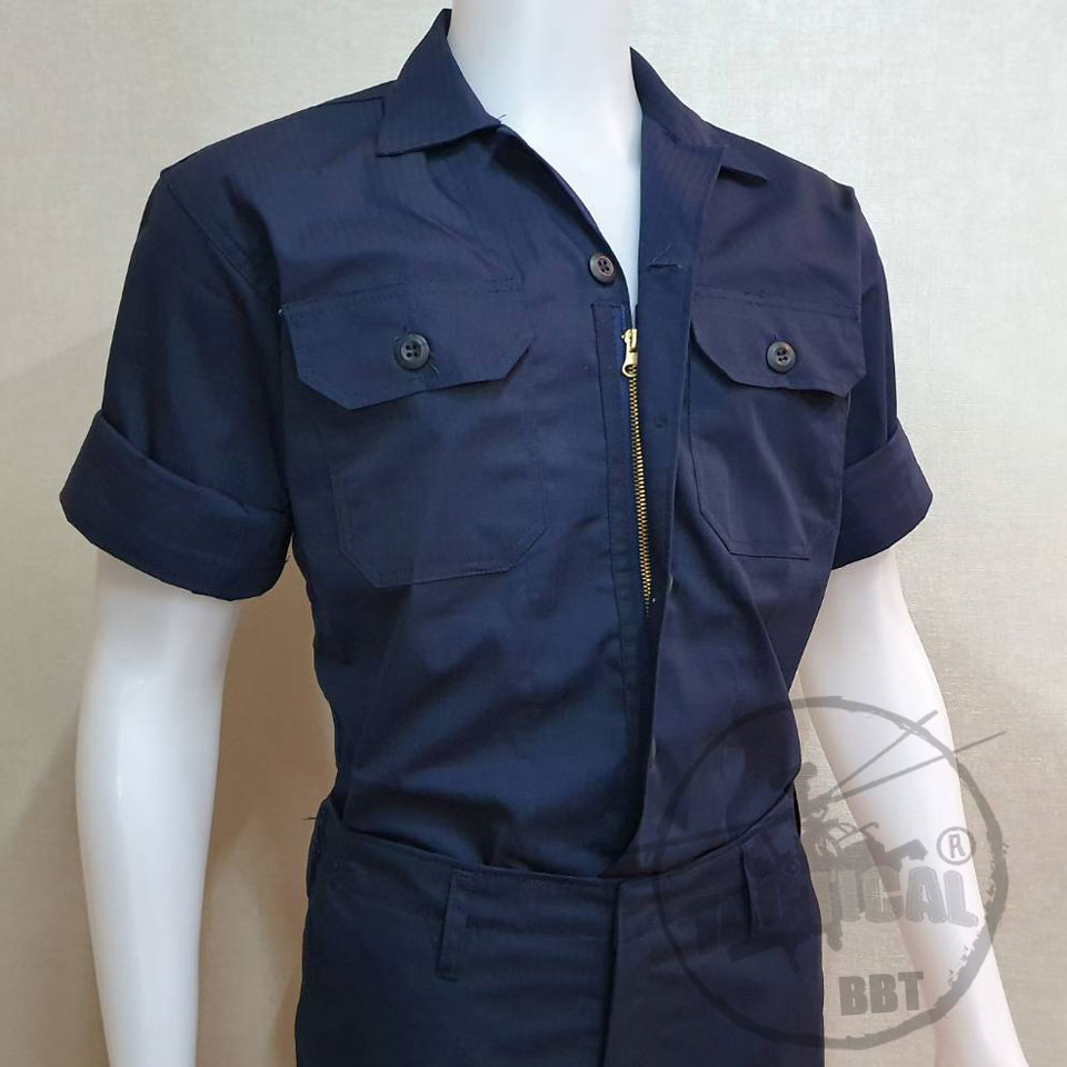 ชุดฝึก ชุดฟาติก 6 กระเป๋า เสียบในกางเกง - กรมท่า