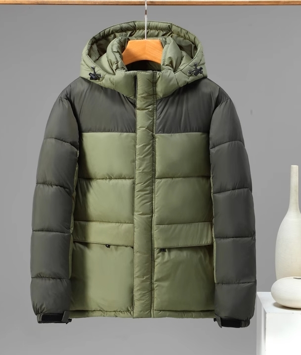 M2324-0009 แจ๊คเก็ตไซส์ใหญ่ของผู้ชาย ยาวกำลังดี มีHood