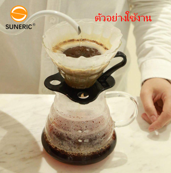 ถ้วยกรองกาแฟ ดริปเปอร์ ทรงกรวย รูเดี่ยว 2-4 ถ้วย รหัส 1743
