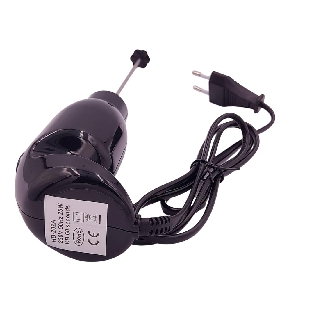 เครื่องผสมหัวพลาสติกสำหรับละลายผงโกโก้ผงชามัชชะ ผงนม สีดำ กำลังไฟ 25W 230v 50/60HZ รหัส 0976