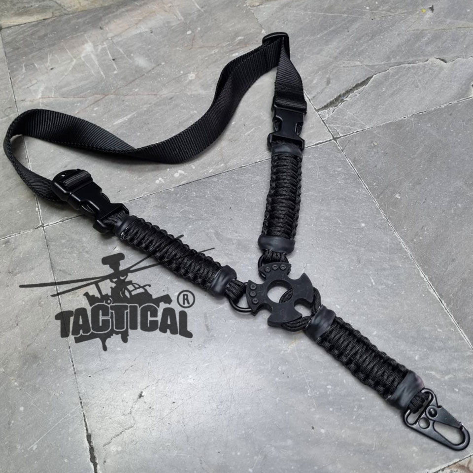 สายสะพายปืนเชือกพาราคอร์ด 1 จุด