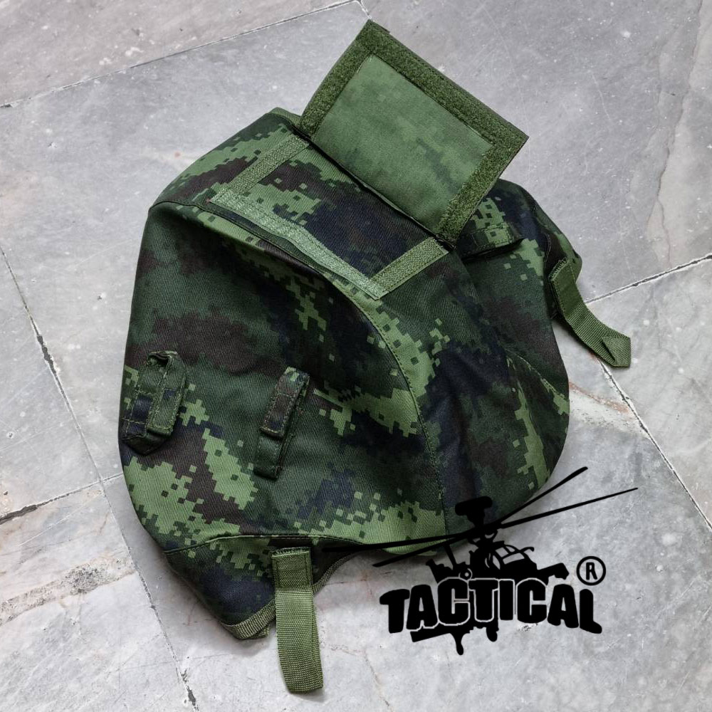 ผ้าคลุมหมวกคอบร้า มีสายรัดแว่น ช่องใส่แผนที่