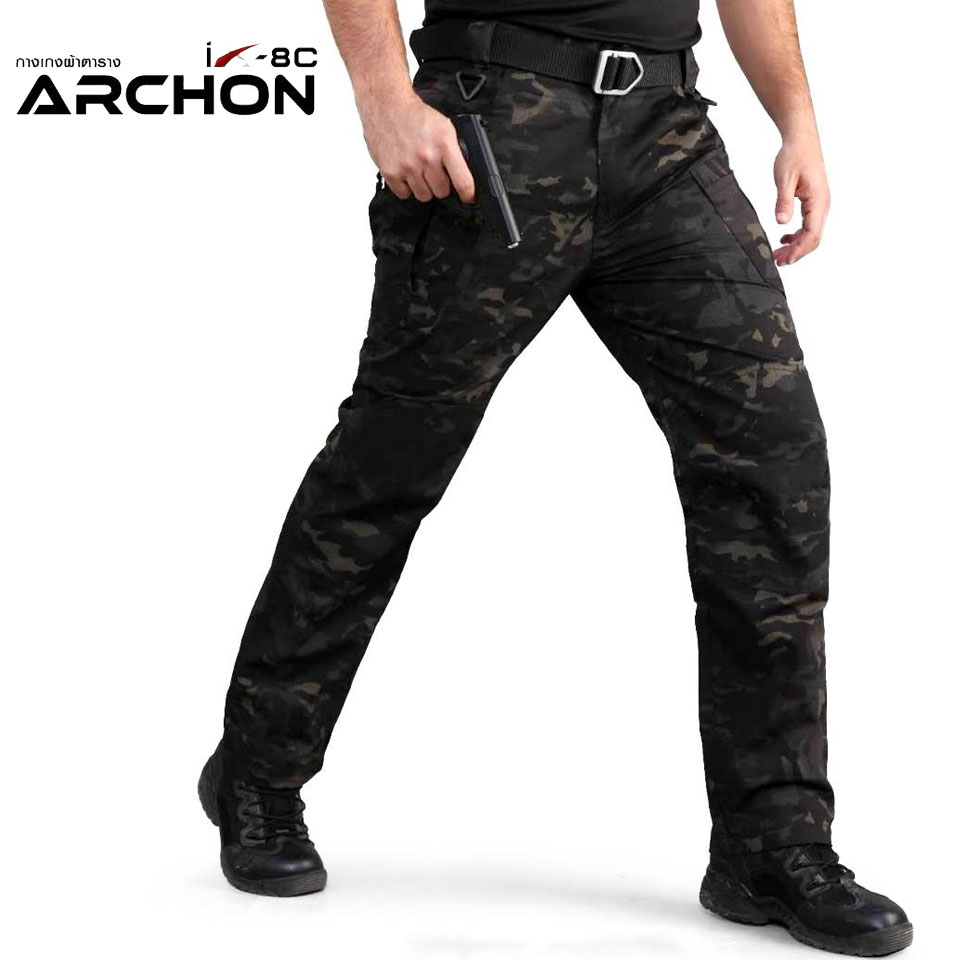 กางเกง Archon IX8C ผ้ายืด กันน้ำ (ดำ ทราย เขียว)
