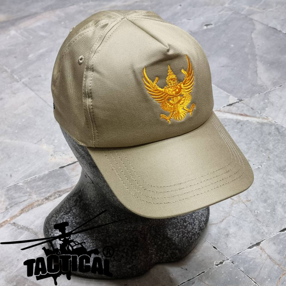 หมวกแก๊ป ข้าราชการ ตราครุฑ ซิปหลัง