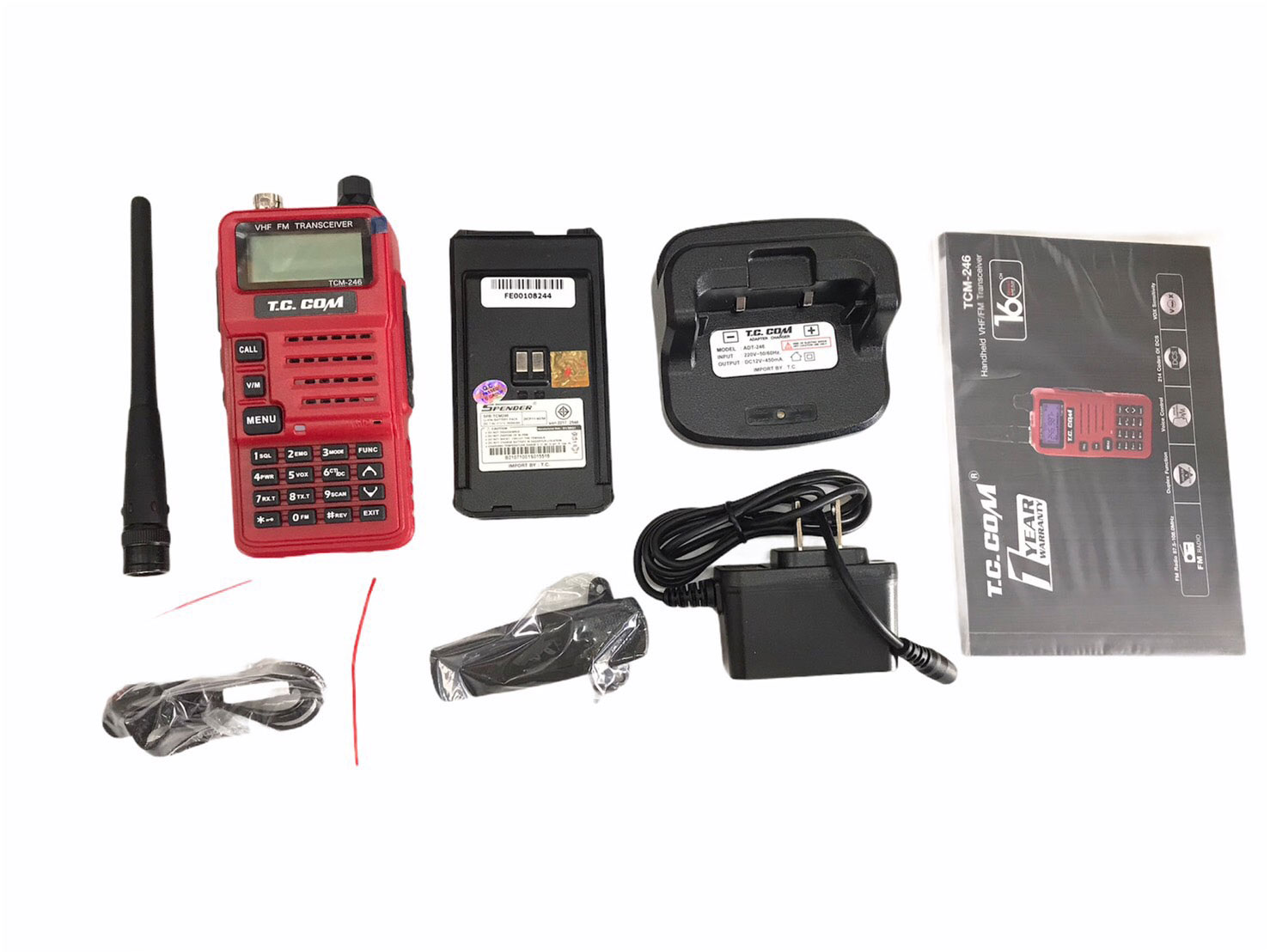 วิทยุ T.C.COM รุ่น TCM-246 สีแดง