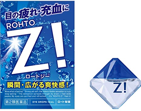 Rohto Z! Eyedrop ยาหยอดตาญี่ปุ่น ความเย็นระดับ8 (เย็นมาก)ช่วยให้ดวงตาสดชื่น ขนาด 12ml
