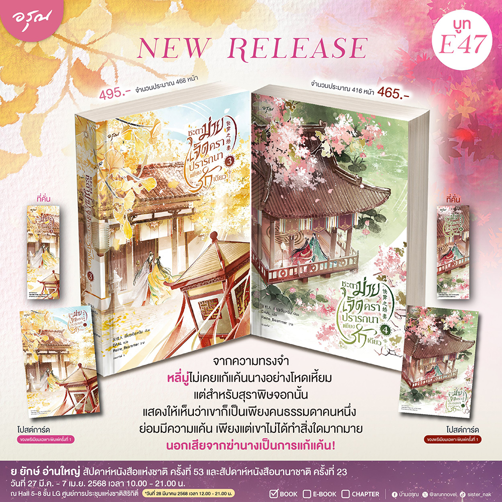 (พร้อมส่ง) ชะตาม่ายเจ็ดครา ปรารถนาเพียงรักเดียว เล่ม 1-4 (4 เล่มจบ) เซี่ยวเจียเหริน อรุณ