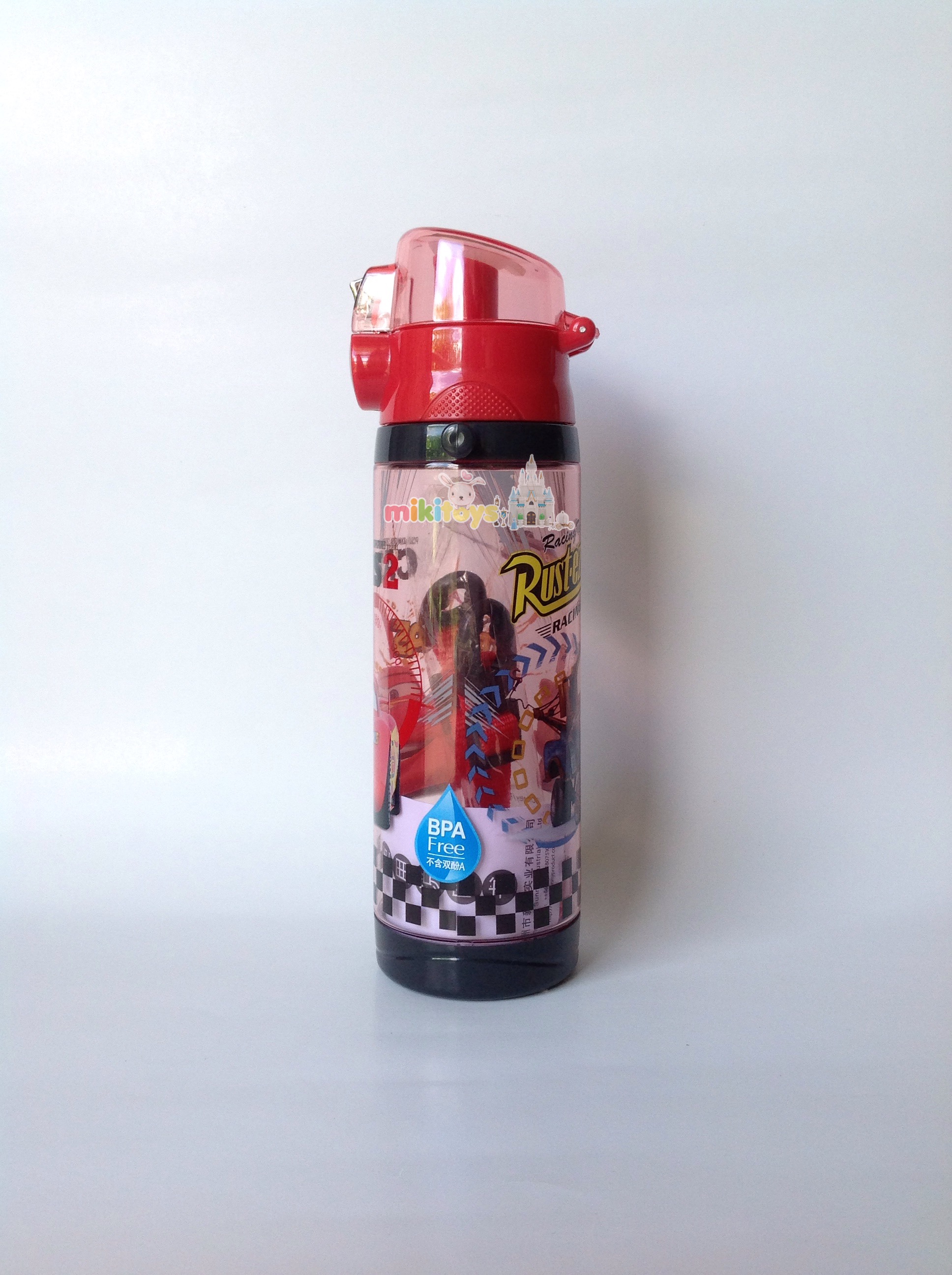 กระติกน้ำลายรถแข่ง คาร์ Disney Cars McQueen RED *BPA Free ปลอดภัย รุ่นยกดื่ม