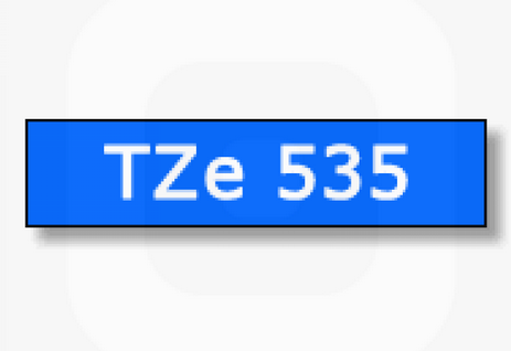 เทปพิมพ์อักษร TZE-535
