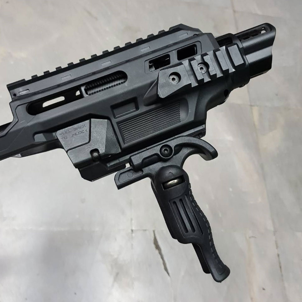 กริปมือหน้าพับติดปืน Glock / ชุดหน้าระบบ Picatinny