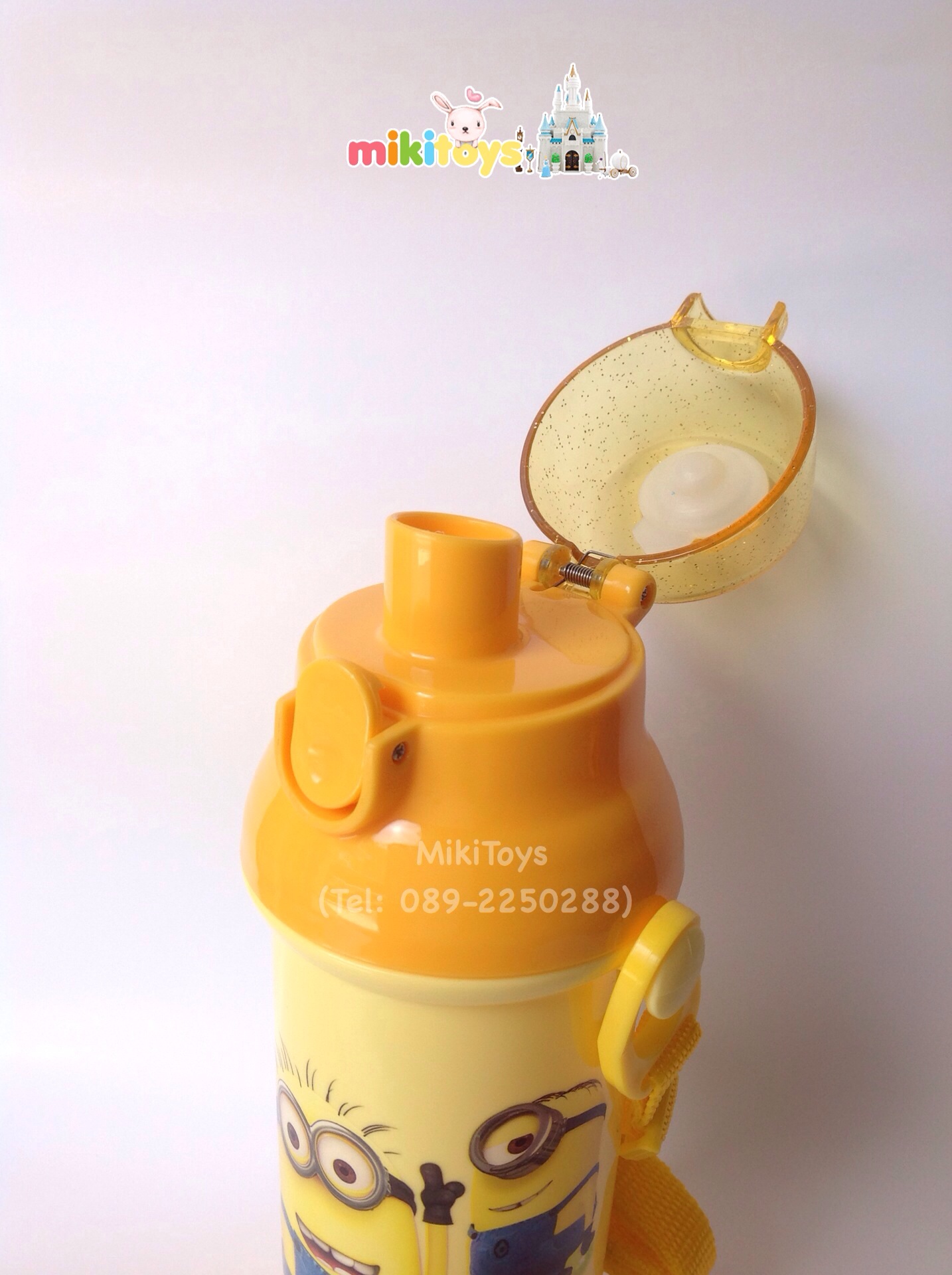 กระติกน้ำเด็ก มินเนี่ยน Minions (Bob,Kevin,Stuart) รุ่นยกดื่ม ทำความสะอาดง่ายสุดๆ(ฟรีค่าจัดส่ง)