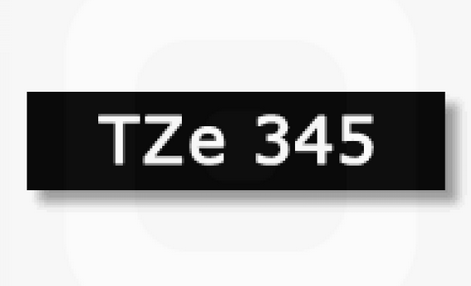 เทปพิมพ์อักษร TZE-345