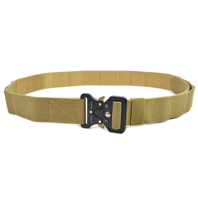 เข็มขัดยุทธวิธี หัว Cobra ผ้า 2 ชั้น ไม่มีห่วง (B012)