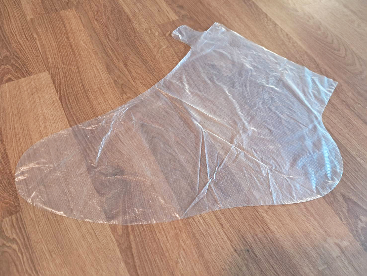 ถุงสปาเท้า ถุงพลาสติกสวมเท้า-รองเท้ากันเปื้อน มีหูยื่นสำหรับติดเทปกันหลุด (มีเทปในชุด) แพ็ค 98-100 ชิ้น