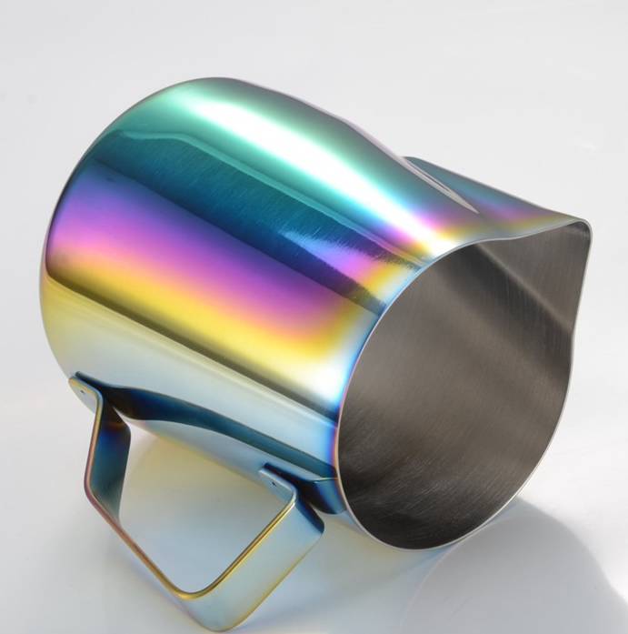 เหยือกตีฟองนมสแตนเลส ขนาด 600 ซีซี สีรุ้ง รหัส รหัส 1232