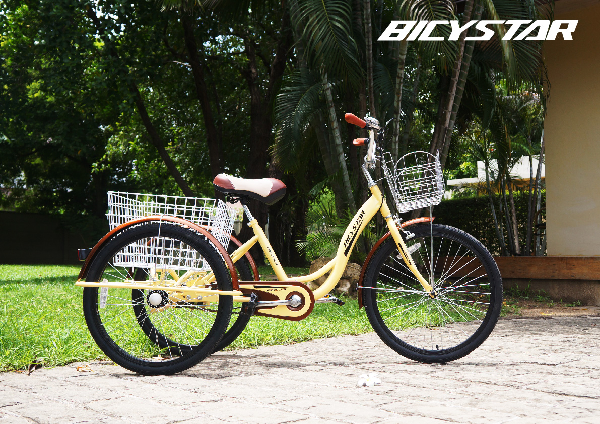 จักรยานแม่บ้าน3ล้อ BikeStar ล้อ 24 นิ้ว