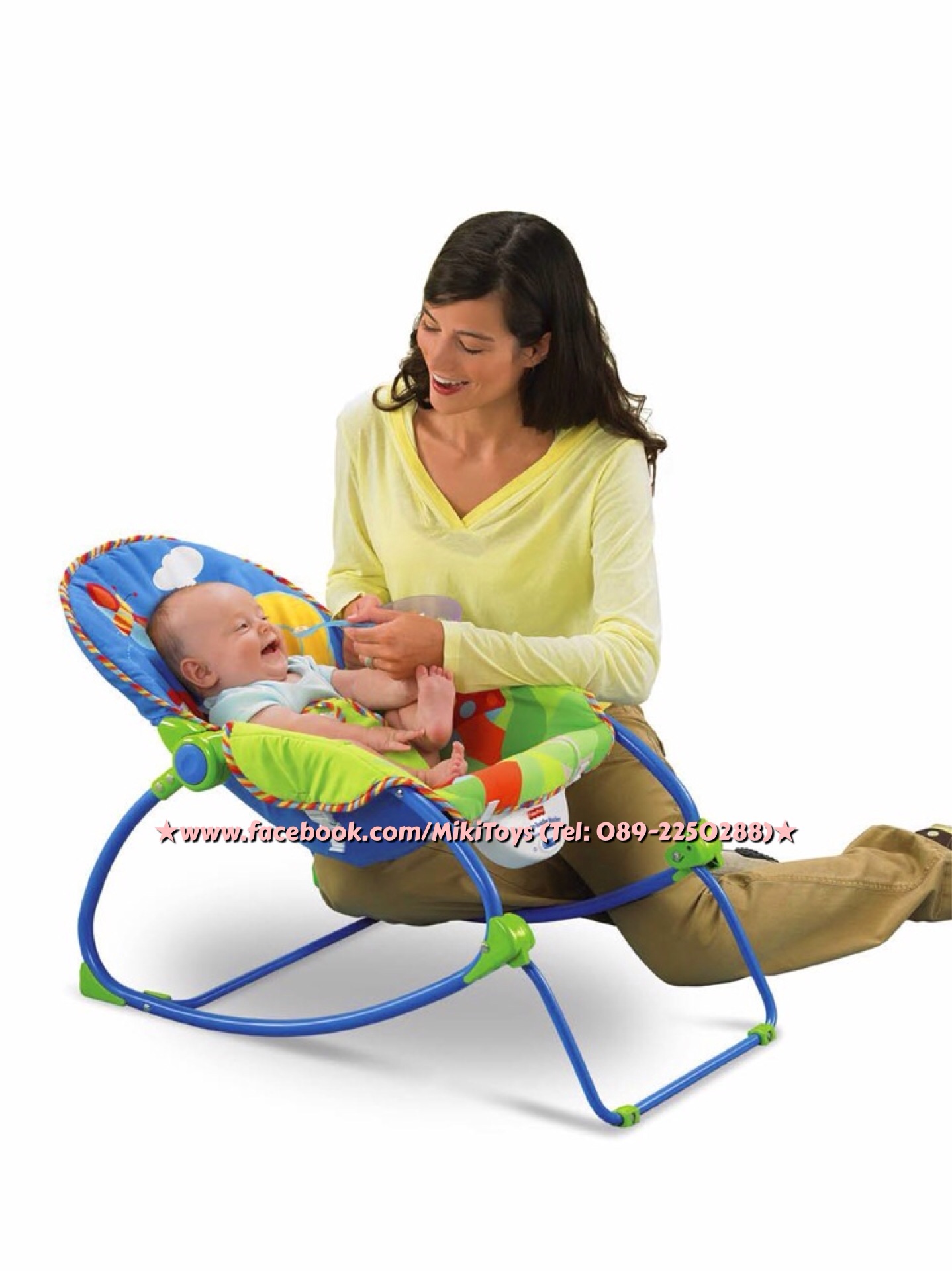 เปลโยก/เก้าอี้โยก Fisher-Price Infant To Toddler Rocker, Bug Friends ลายแมลงต่างๆน่ารักค่ะ