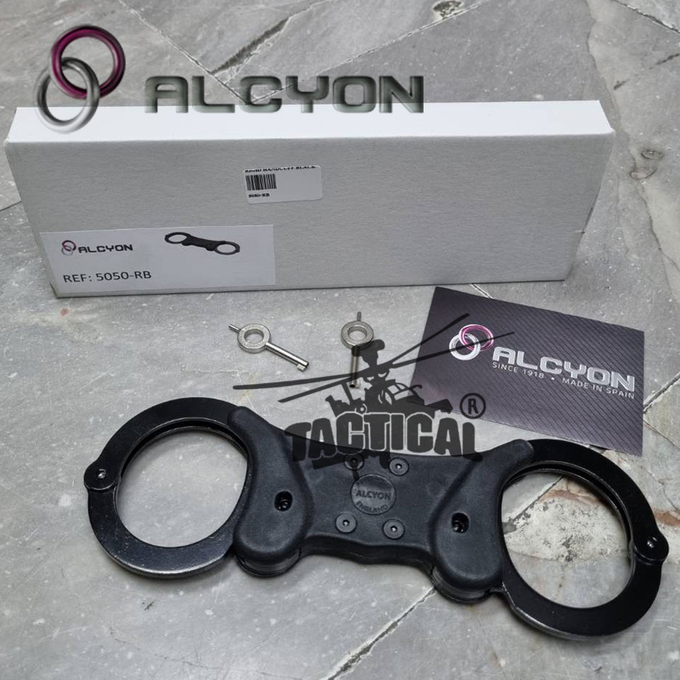 กุญแจมือแข็ง ยี่ห้อ Alcyon รุ่น Rigid (Made in Spain) มีซองผ้าขายแยก