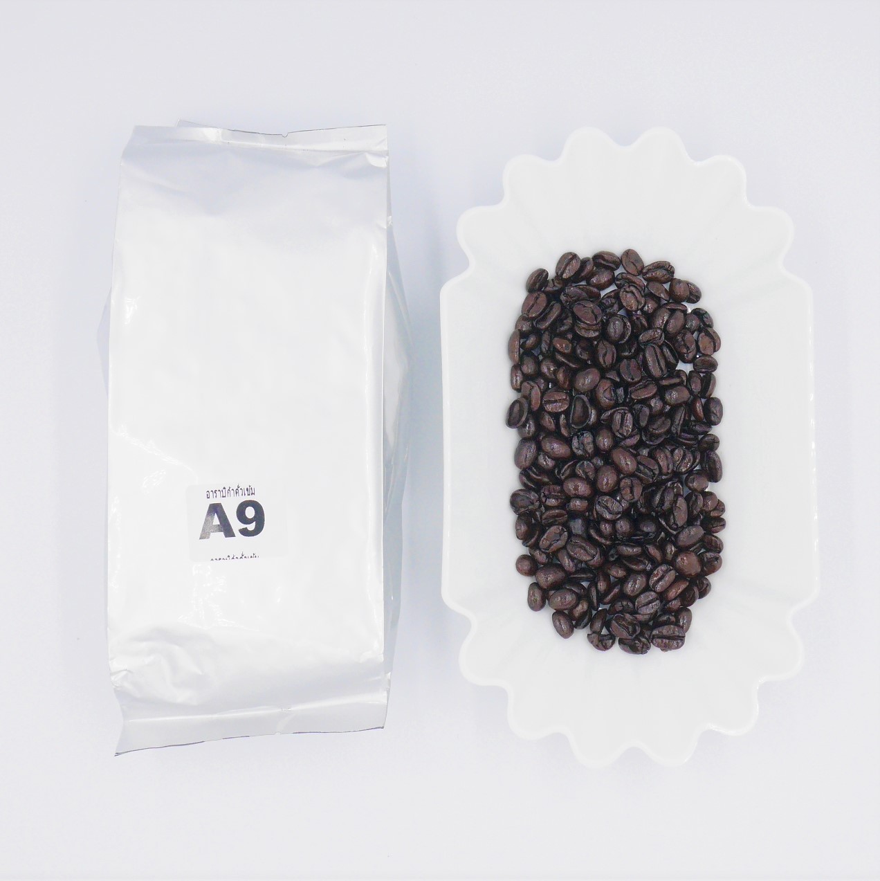 เมล็ดกาแฟคั่ว อาราบิก้าคั่วเข้ม A9 ราคา ฿245 ขนาด 500 กรัม หอมเข้ม รหัส 1369