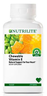 Nutrilite Chewable Vitamin E (Lecithin E) เข้มข้นกว่าช๊อปมาเลเซีย ช่วยลดไขมันคลอเลสเตอรอล และบำรุงสุขภาพหัวใจ Amway USA