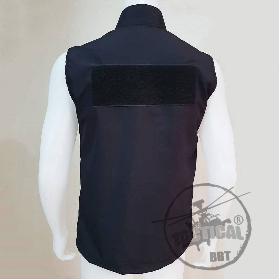 เสื้อกั๊ก ผ้านุ่ม เบา กันน้ำ (ดำ)