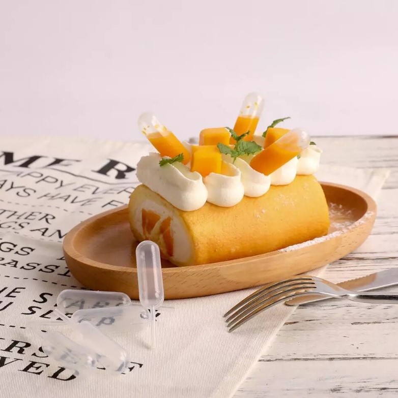 หลอดบีบซอส หลอดบีบแยม สำหรับขนมอบ-เบเกอรี่ ขนาด 4 ml.(แพ็ค 50-100-200 ชิ้น-แบบเดียวกัน)