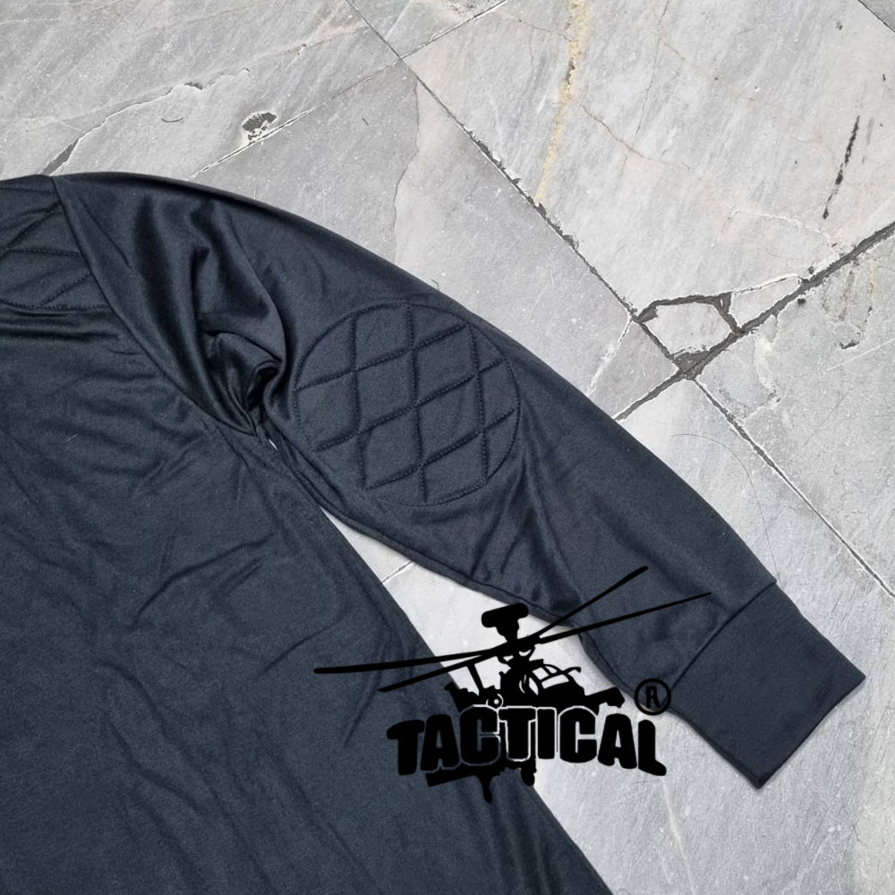 เสื้อยืดแขนยาวคอพัน ผ้า TC (ดำ เขียว กรมท่า)