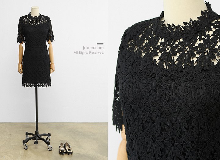 ##พร้อมส่ง## - เดรส แฟชั่นคนอ้วน ไซส์ใหญ่ ผ้าลูกไม้ทั้งชุด มีซับใน ซิบหลัง หรู ๆ ใส่ได้ทุกงาน สี : ขาว