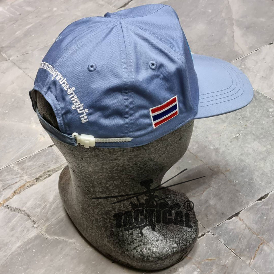 หมวกแก๊ป อาสาสมัครสาธารณสุขประจำหมู่บ้าน (อสม.) ซิปหลัง