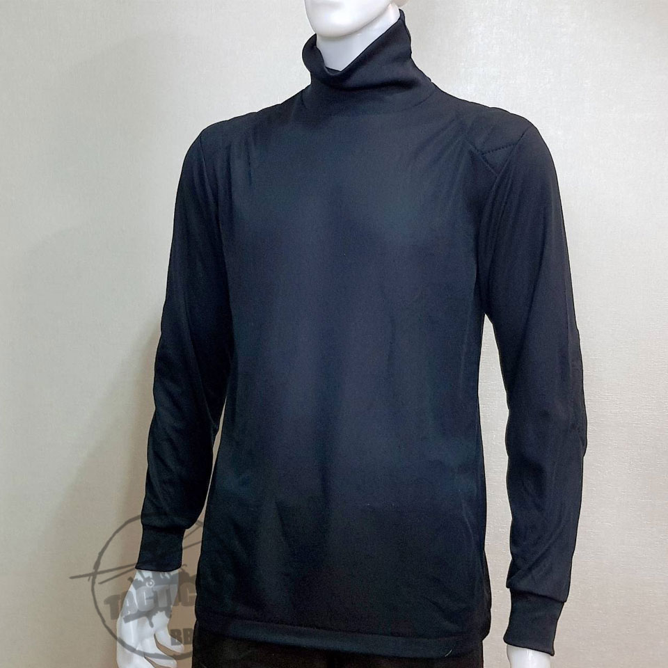 เสื้อยืดแขนยาวคอพัน ผ้า TC (ดำ เขียว กรมท่า)