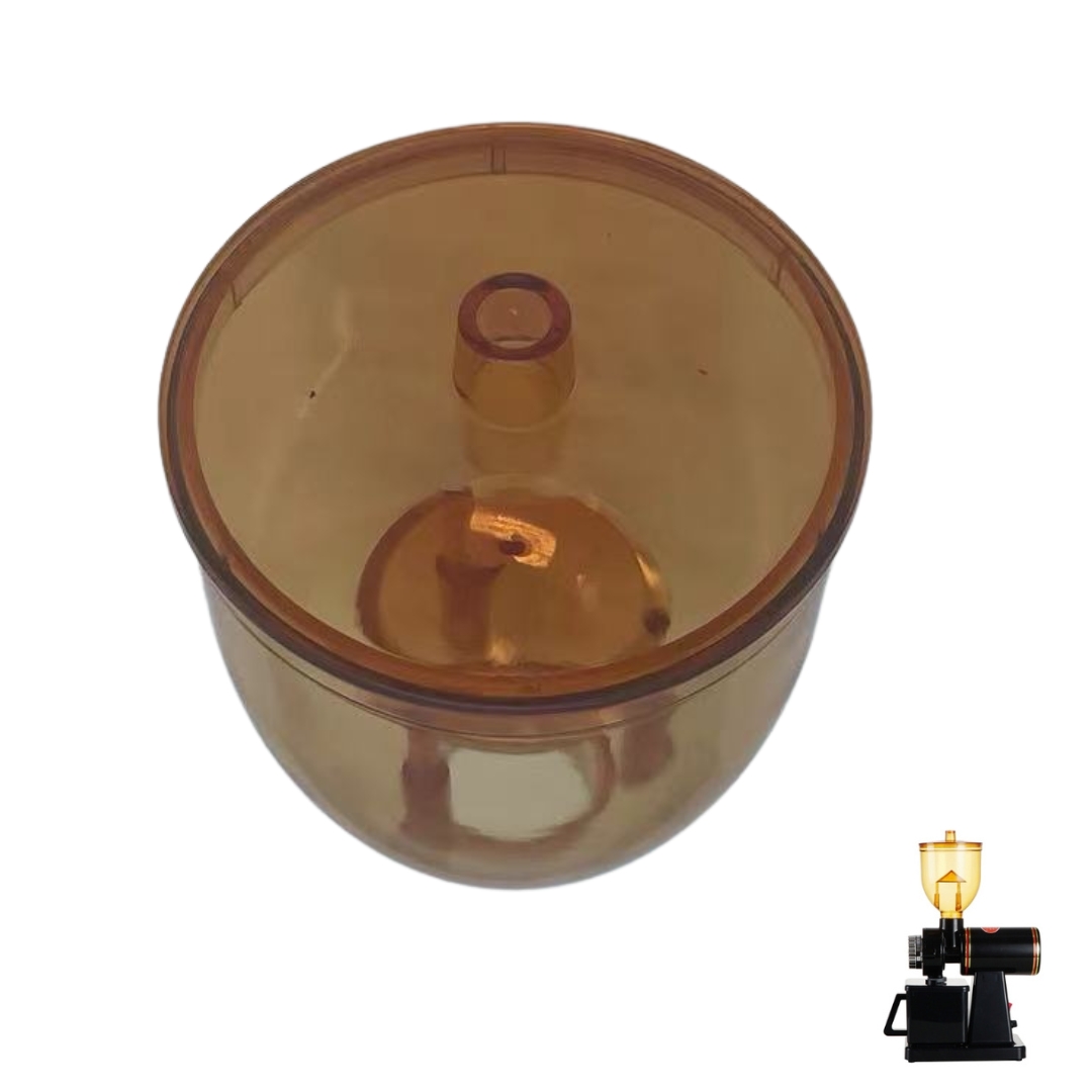 อะไหล่โถบด โถใส่เมล็ดกาแฟ รุ่น 600n สีทองชา มีกันนิ้ว รหัส 1105