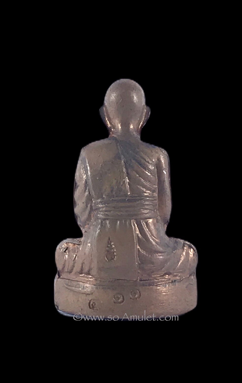 รูปเหมือนปั๊มหลวงพ่อรวย วัดตะโก รุ่น ครบรอบ 77 ปี เนื้อทองแดง ปี 2541 พร้อมกล่องเดิม