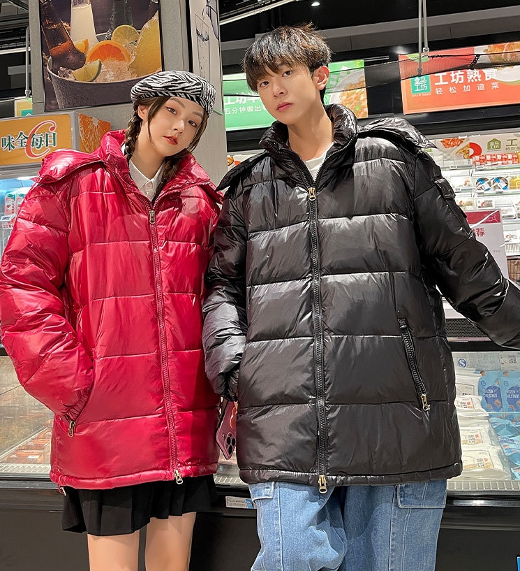 M2324-0010 แจ๊คเก็ตผ้าร่ม บุขนเป็ด ใส่ได้ทั้งชาย/หญิงเลย