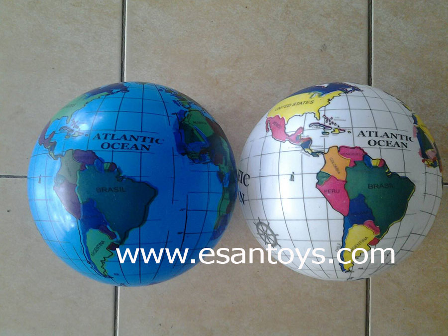 บอลยางแผนที่โลก